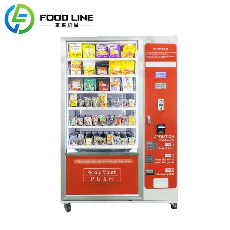 Food Snacks Drinks - カスタマイズ可能な工場製カスタムスナックとドリンクのフードコンボ自動販売機