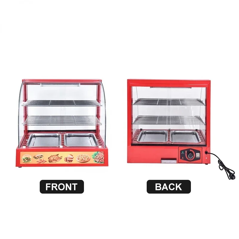 Snacks Food Warmer - ベストセラー3層スナックフードウォーマー業務用フードウォーマーディスプレイ保温ショーケース電気温かい食品ホットセール
