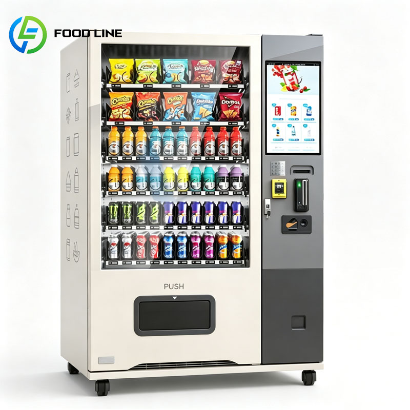 Food Snacks Drinks - 飲料自動販売機、業務用自動冷蔵ドリンクディスペンサー、スナックフードスマートリテールキオスク、カスタマイズ可能