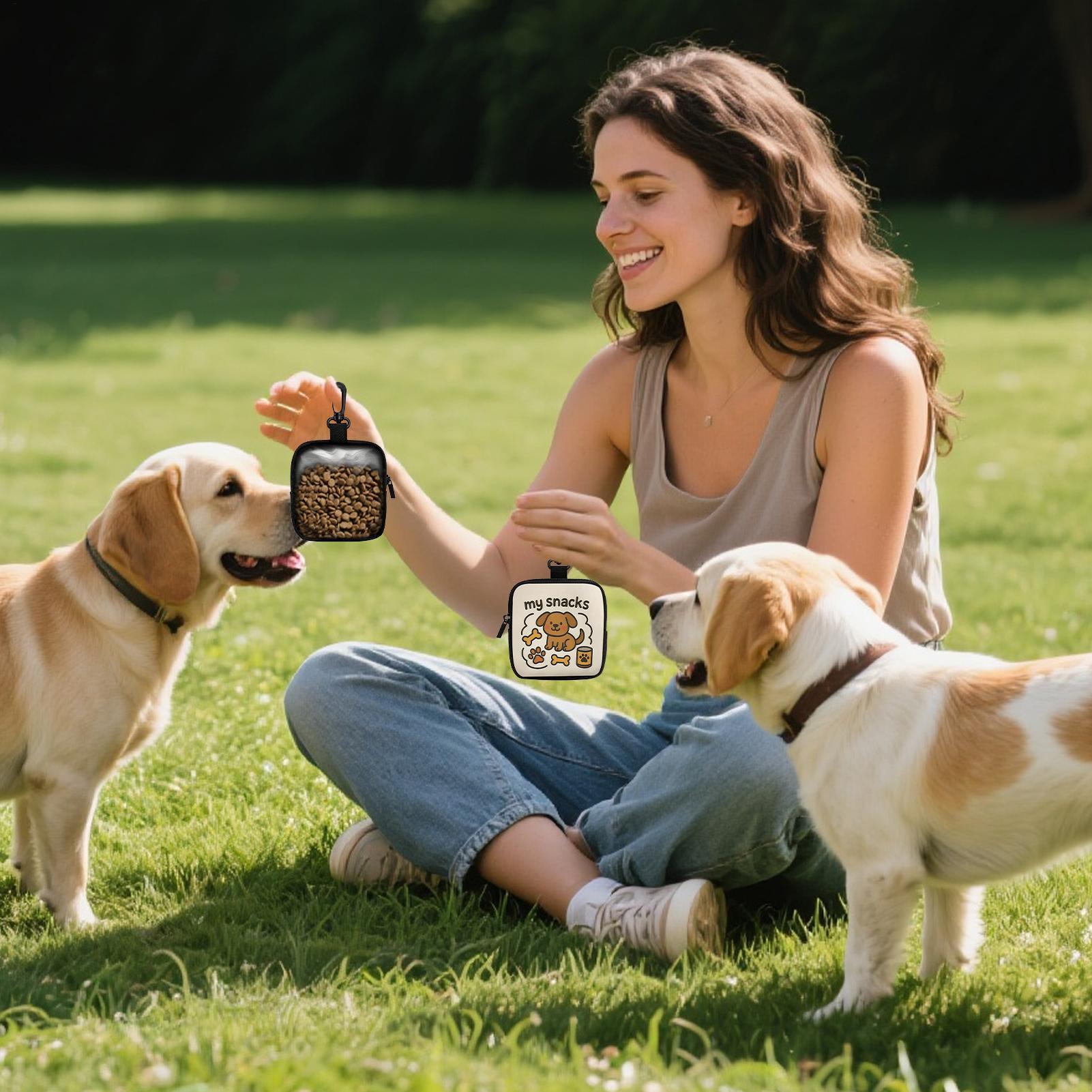 Food Snacks For Hiking - 屋外用犬用おやつポーチ 携帯用フード収納ディスペンサー ペット子犬トレーニングポーチ キャンプ ハイキング ウォーキング