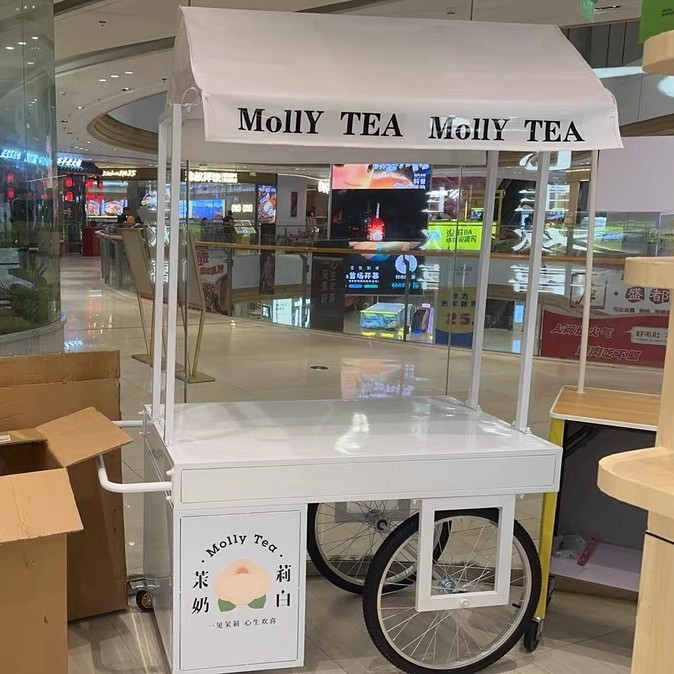 Snacks Food Stall - カスタマイズ可能な屋台フードカート、移動式屋台、モバイルスナック