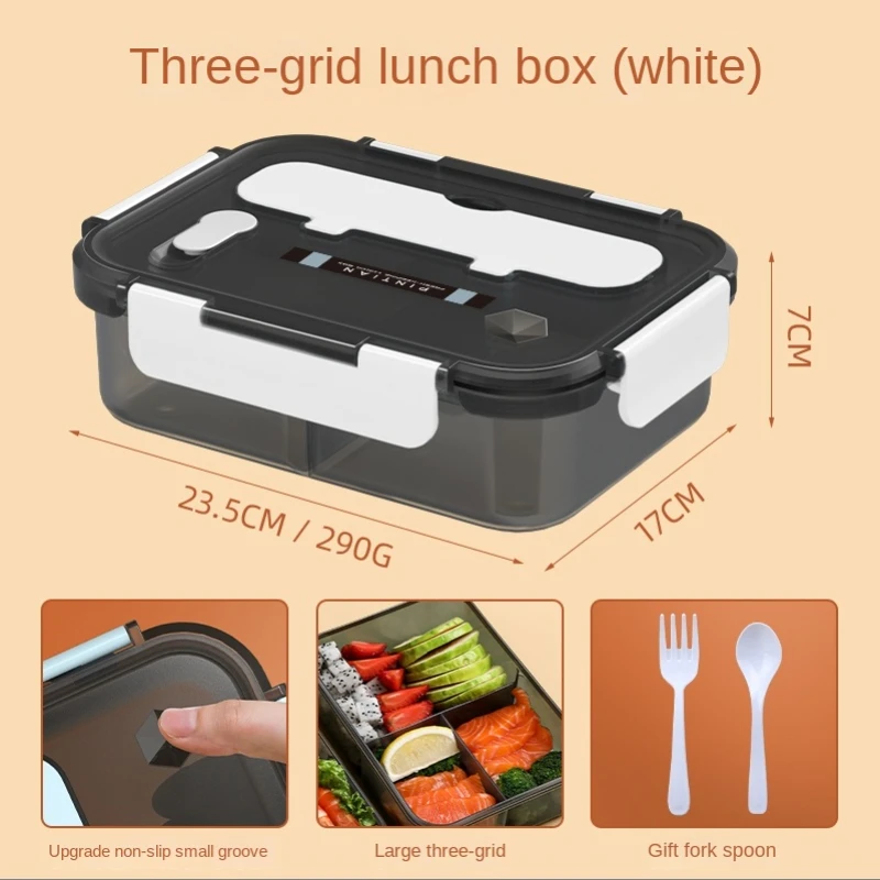 Snacks Food Warmer - 透明ランチボックス 子供用 食品保存容器 蓋付き 漏れ防止 電子レンジ