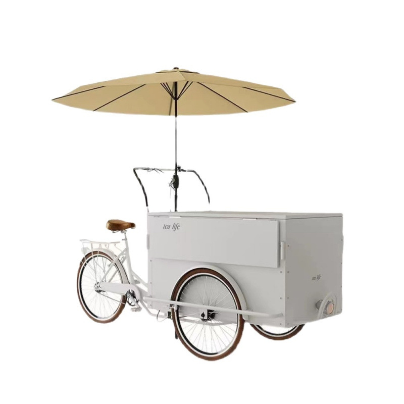 Snacks Food Stall - 人間用三輪屋台車、逆走式ロバ、三輪自転車多機能夜市屋台車