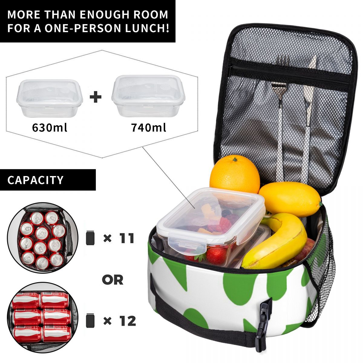 ベストセラー キキ・ブバ - 緑と白の無地サーマルフードキャ - Food Snacks For Hiking のレビューと価格