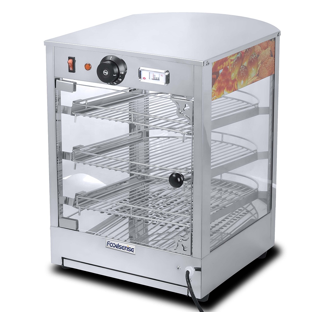 スナックチキンピザ保温ショーケース温かい食品パン陳列棚 - Snacks Food Warmer のレビューと価格