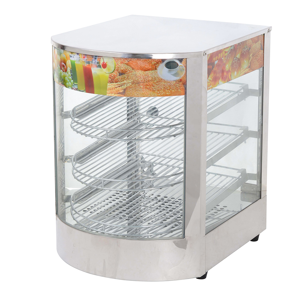 スナックチキンピザ保温ショーケース温かい食品パン陳列棚 - Snacks Food Warmer のレビューと価格