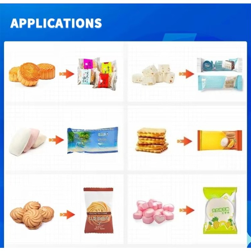 ソフト綿菓子スナック用自動枕型包装機 - 安定したシーリング - Food Snacks In Usa のレビューと価格