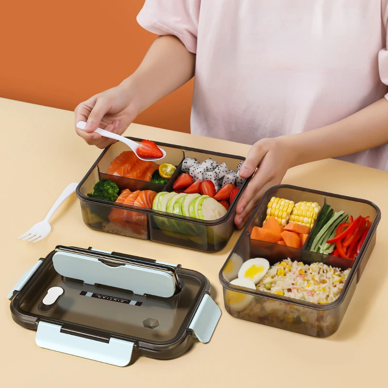 透明ランチボックス 子供用 食品保存容器 蓋付き 漏れ防止  - Snacks Food Warmer のレビューと価格