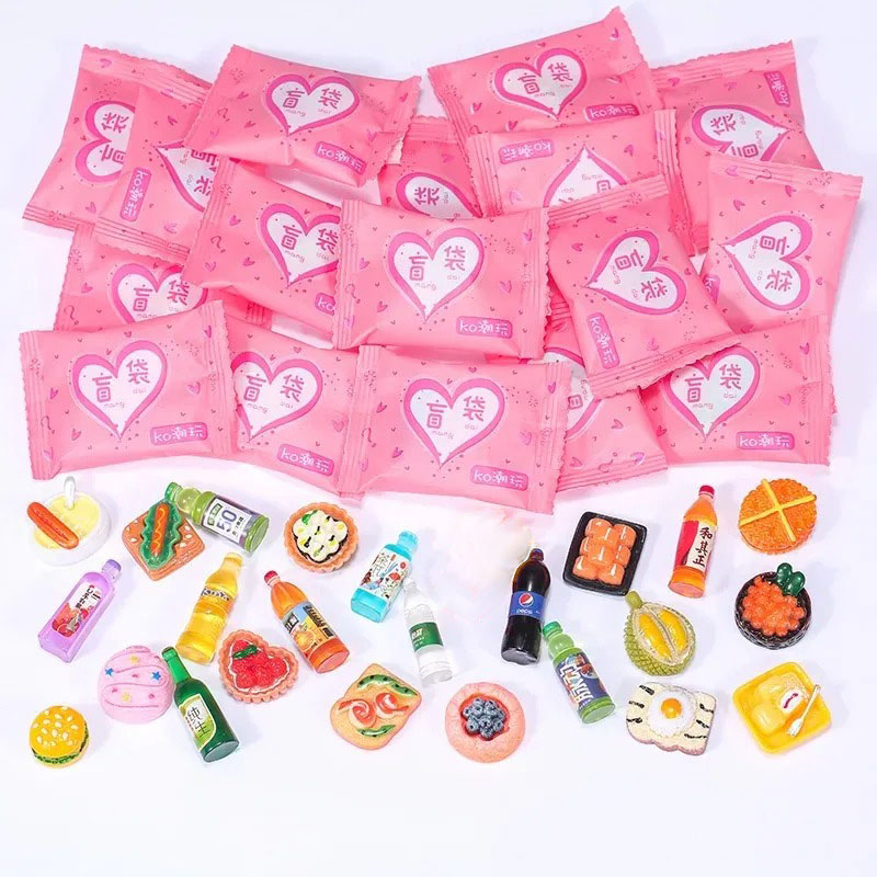 ランダムスタイルバッグミニチュア食品玩具ミニモデルおもちゃシ - Food Snacks Drinks のレビューと価格