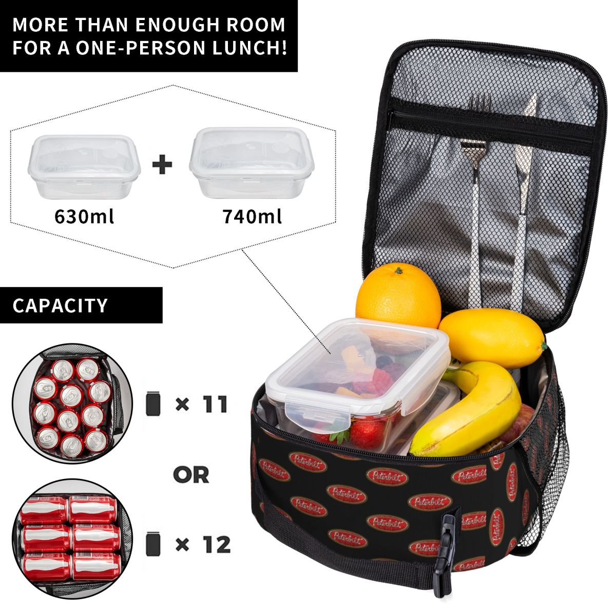 ベストセラーのピータービルトトラックロゴ入り、鮮やかな色の防 - Food Snacks For Hiking のレビューと価格