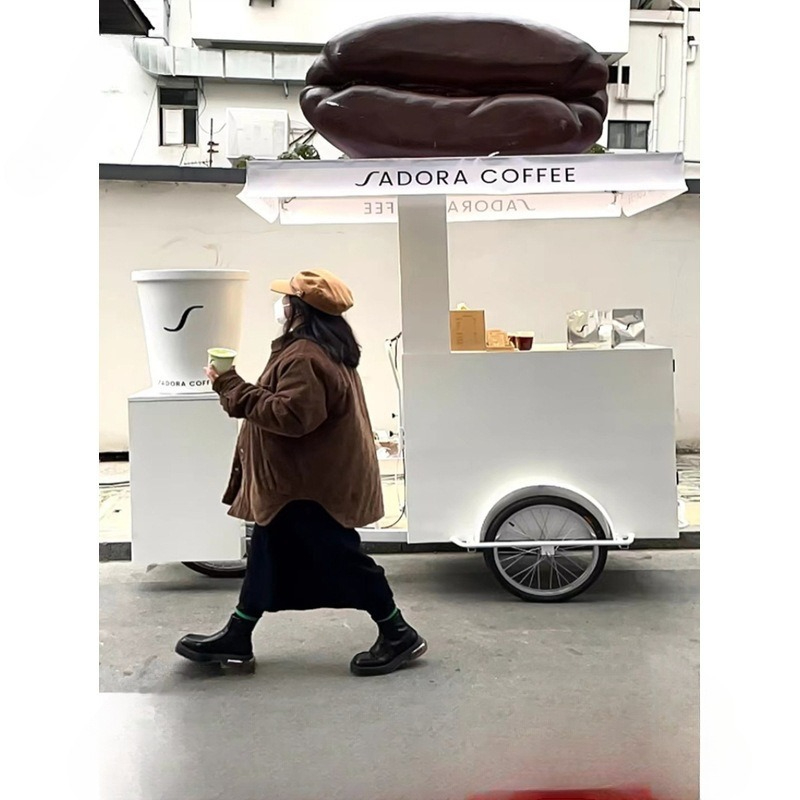 人間用三輪屋台車、逆走式ロバ、三輪自転車多機能夜市屋台車 - Snacks Food Stall のレビューと価格