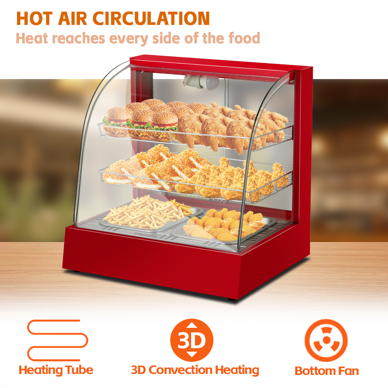 レストラン用カウンター電気式フードウォーマーショーケース、パ - Snacks Food Warmer のレビューと価格