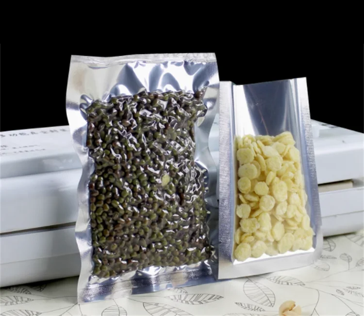 100枚入り シルバー光沢フラットポーチ - 真空シーリング - Dry Food Snacks のレビューと価格