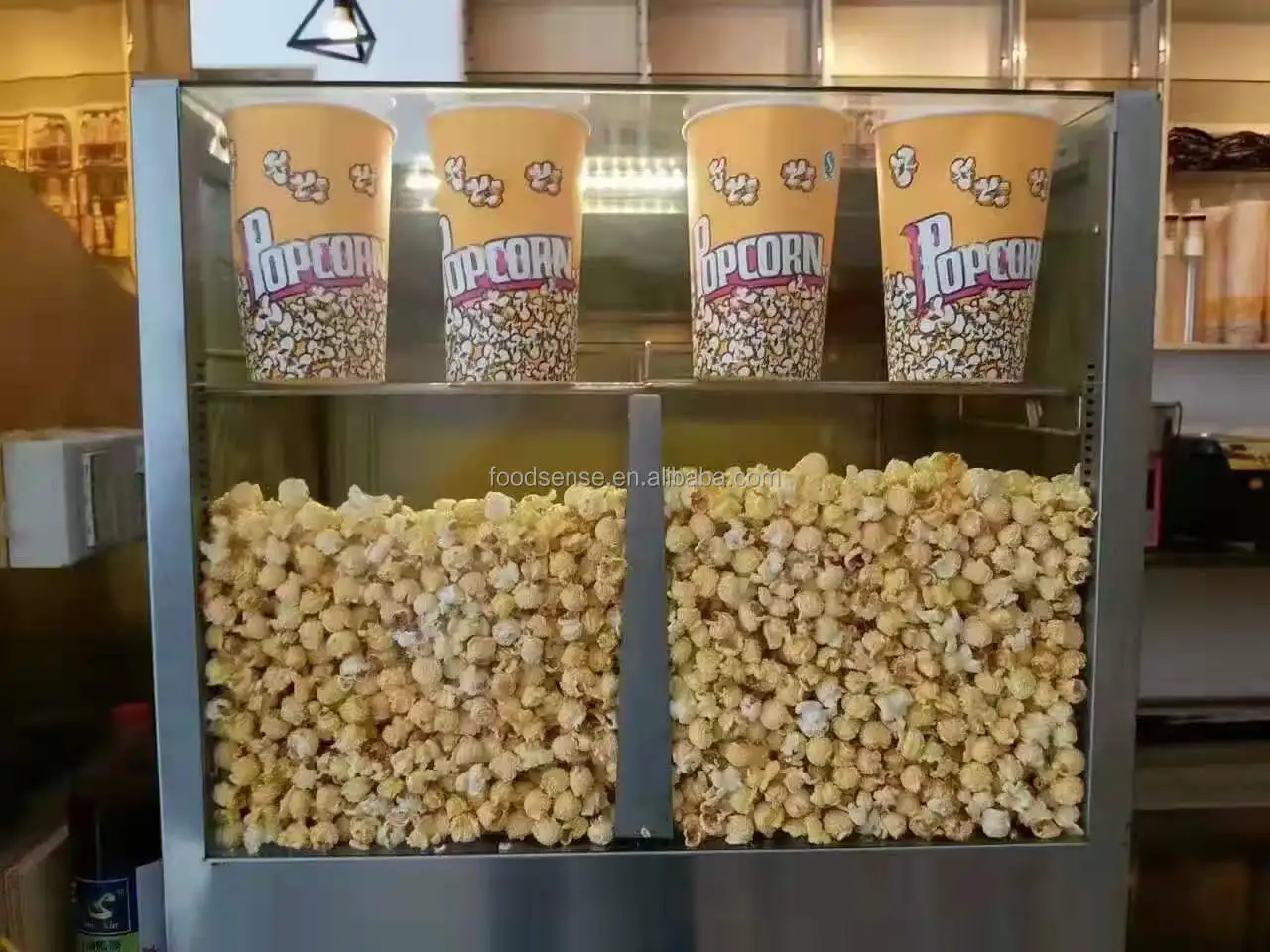 業務用ポップコーン保温キャビネット ステンレス製スナックフー - Food Snacks In Usa のレビューと価格