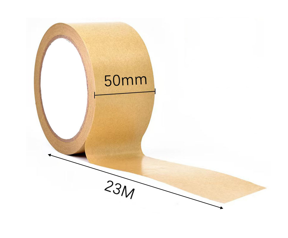 クラフト紙テープ 50mm*23M ガムテープ 自己粘着クラ - Candy Sour Strip のレビューと価格